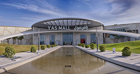 Canopy roof featuring Diab core material shelters the entrance of Abu Dhabi´s premier shopping mall