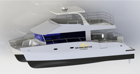 East Asia Composites crafts a 13 m motor launch for Hebe Haven Yacht Club