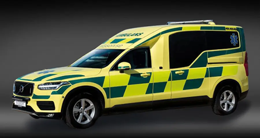 Diab sandwich composites crucial when Volvo XC90 is transformed into an ambulance