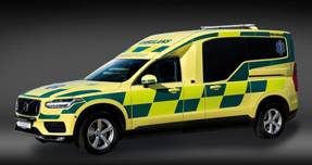 Diab sandwich composites crucial when Volvo XC90 is transformed into an ambulance