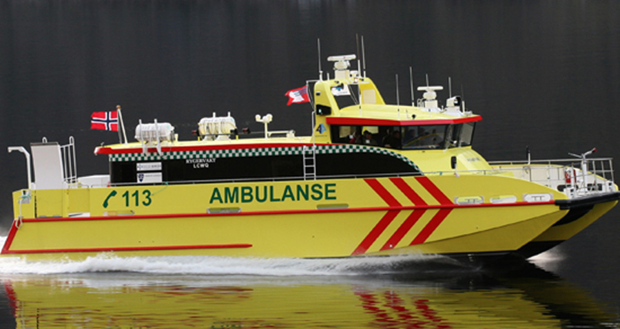Brødrene AA works with Diab in their first twin hull ambulance boat