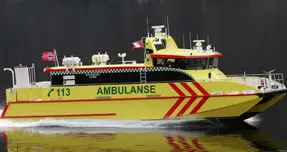 Brødrene AA works with Diab in their first twin hull ambulance boat