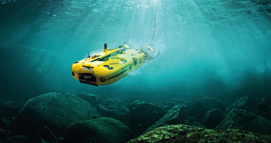 Blue Rov Using Pvc Pipes Diab core materials in Saab Double Eagle ROV